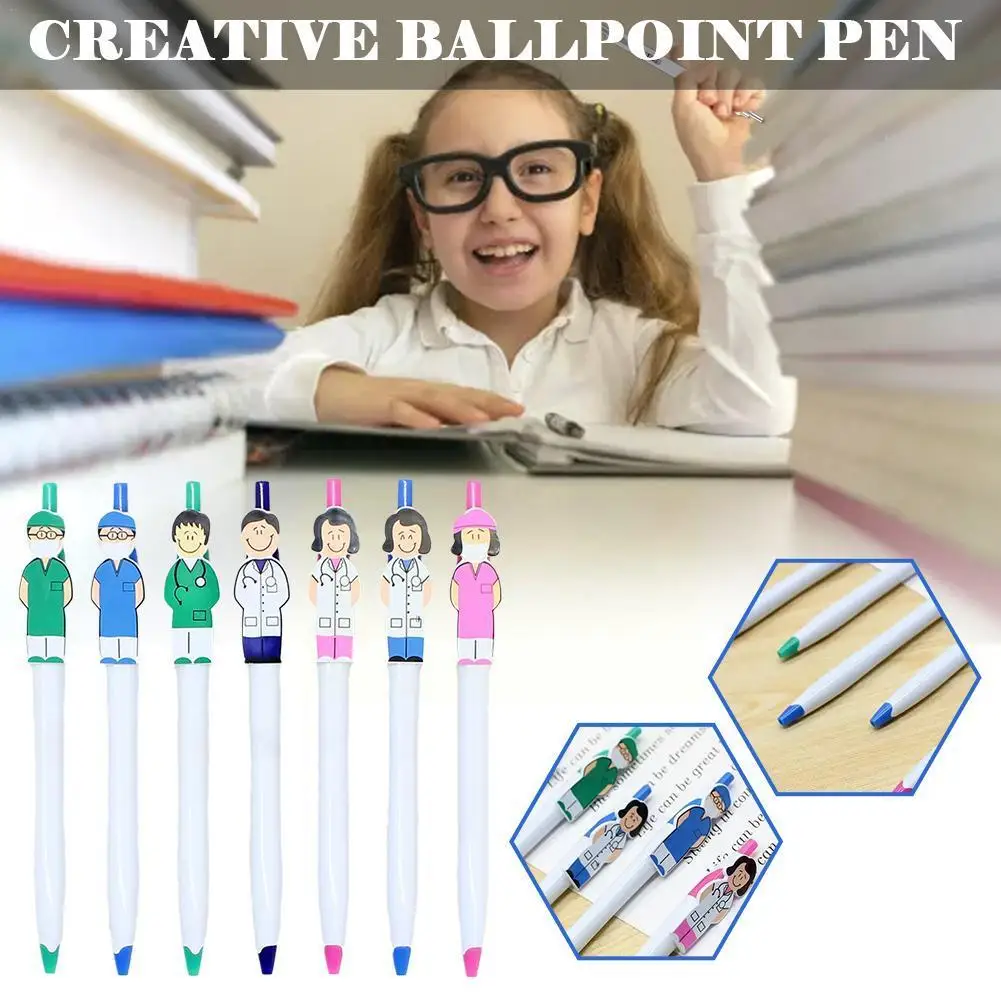 

Creative Doctor Nurse Pen Clip Ballpoint Pen Cartoon Pen Character Pen Gift Pen Advertising Ballpoint Crazy K8Z8