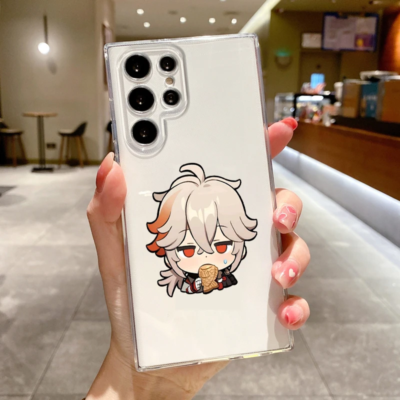 Adorable Kawaii Cartoon Genshin Impact Soft Clear Phone Case