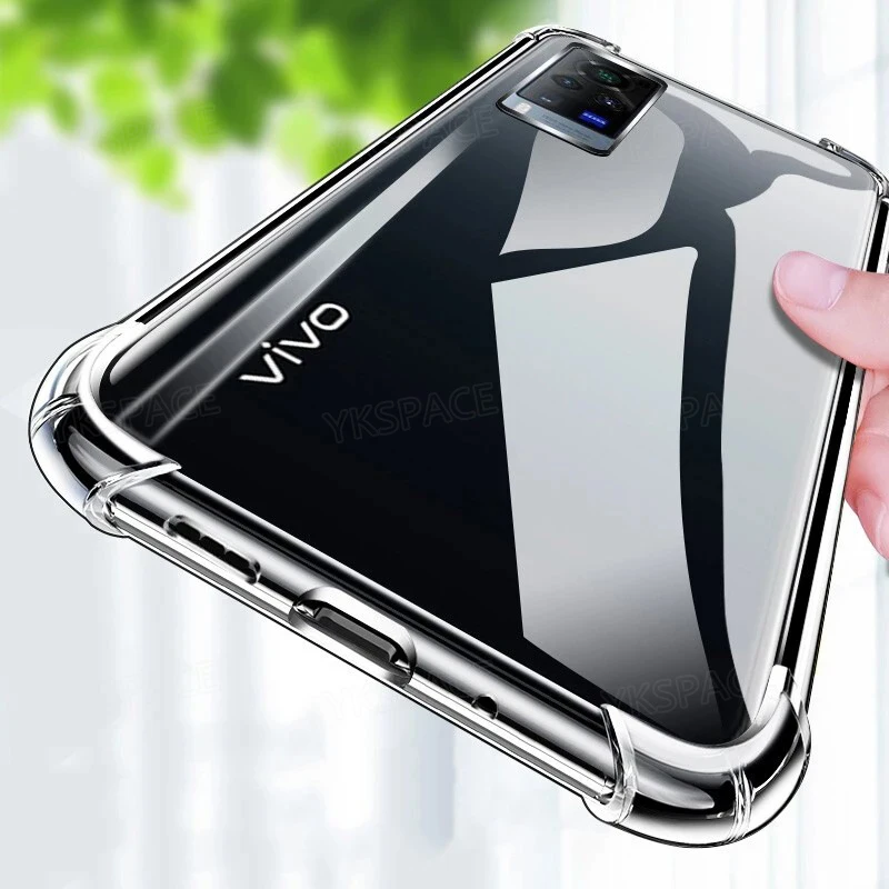 Прозрачный противоударный силиконовый чехол для телефона VIVO X80 X70 X70T X60 X60T X50 X30 X27 X23 X21 X20 X9S Pro Plus Lite