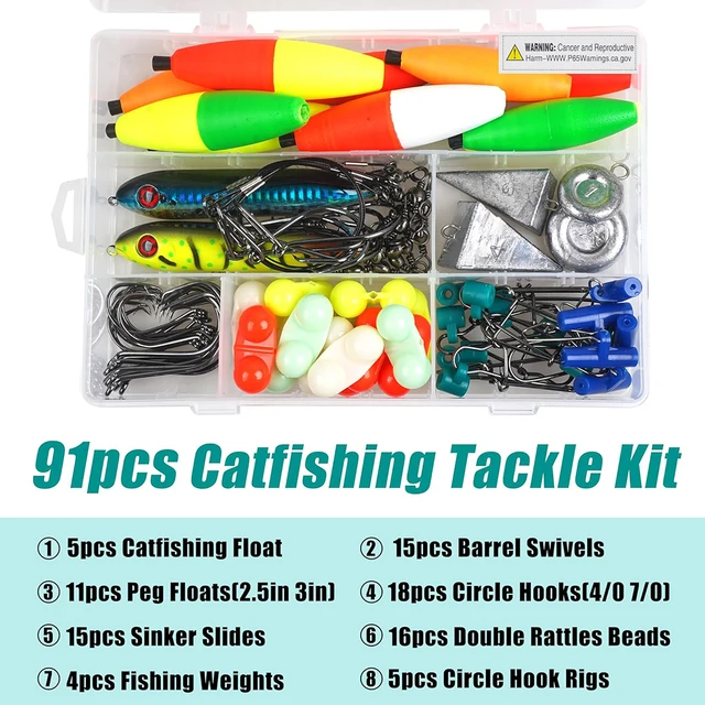 Team Catfish Double Action Nickel Hook, Black, Size 5/0 (12 Pack)