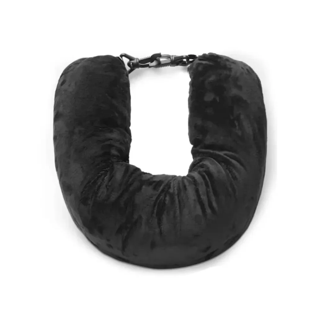 Luxurious Adjustable Travel Pillow with Storage Pouch – Comfortable, Lightweight Neck Support in Soft Polyester