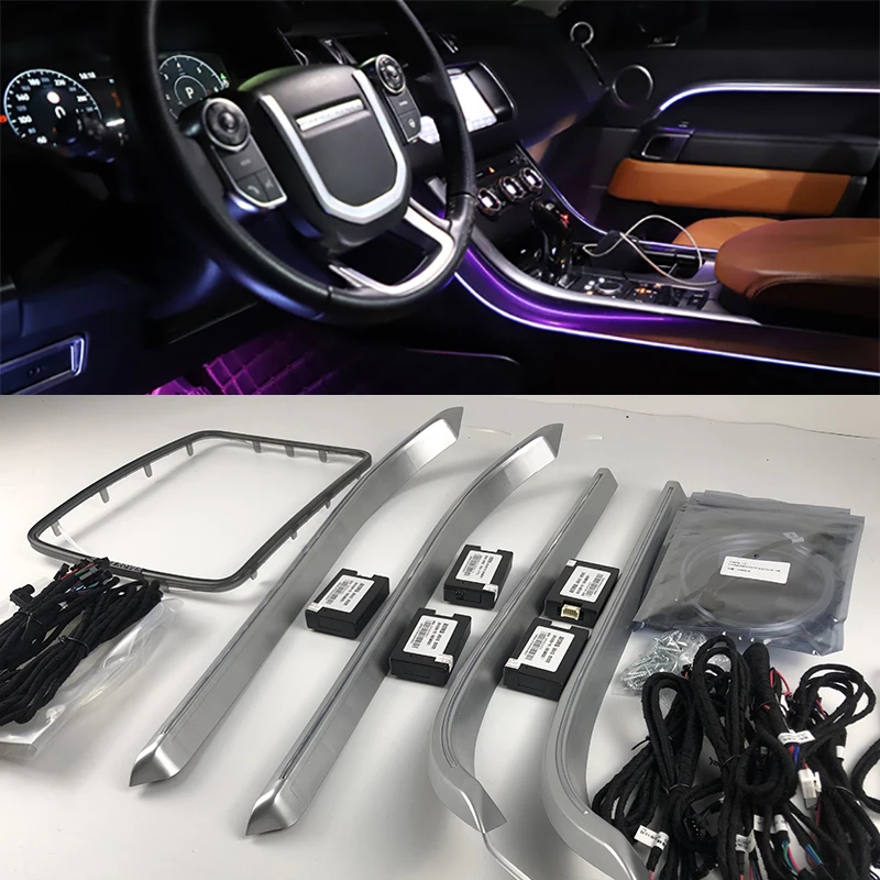 

Светодиодный окружающий свет 10 цветов, подходит для Range Rover sport 2013-2020, светильник, украшение автомобиля, окружающая лампа