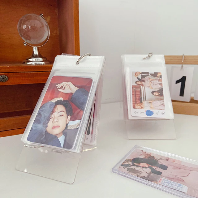 Átlátszó Fotóalbum Photocard Binder 64 Zsebek Holder Instax Album Desk Calendar Kpop Polaroid - Image 4