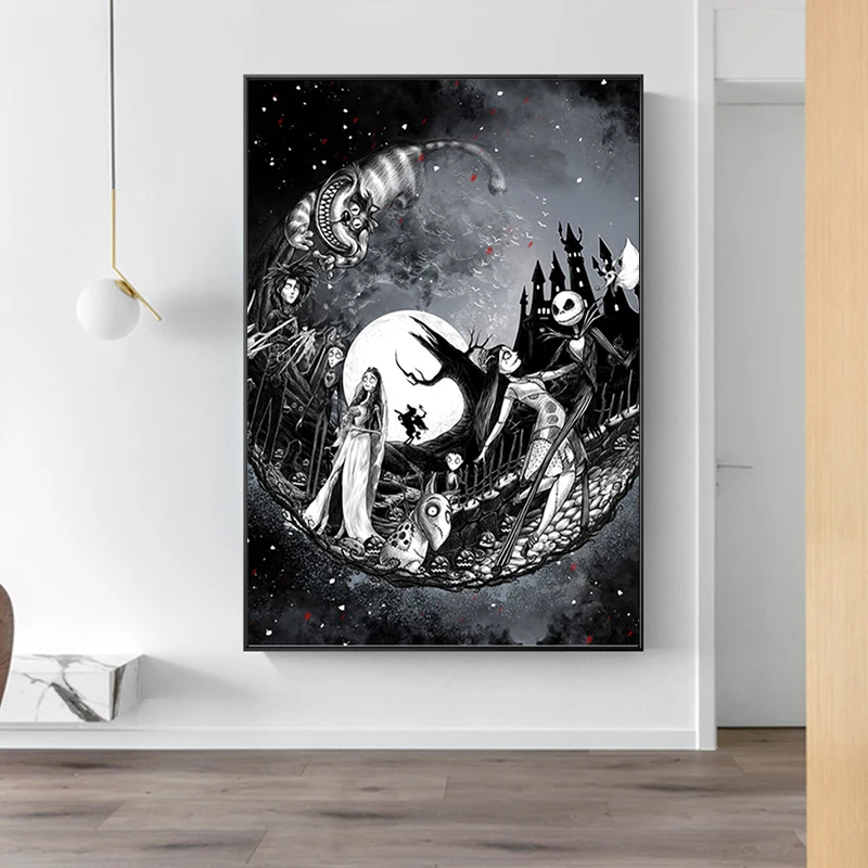 Impresión Artística En Papel Brillante - Cita De Pesadilla Antes De Navidad, Arte De Pared Para Regalo