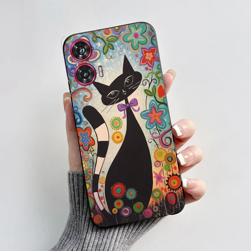 Silicone TPU Fashion Love Heart Cartoon Shockproof Phone Case for Motorola Edge 50 Fusion