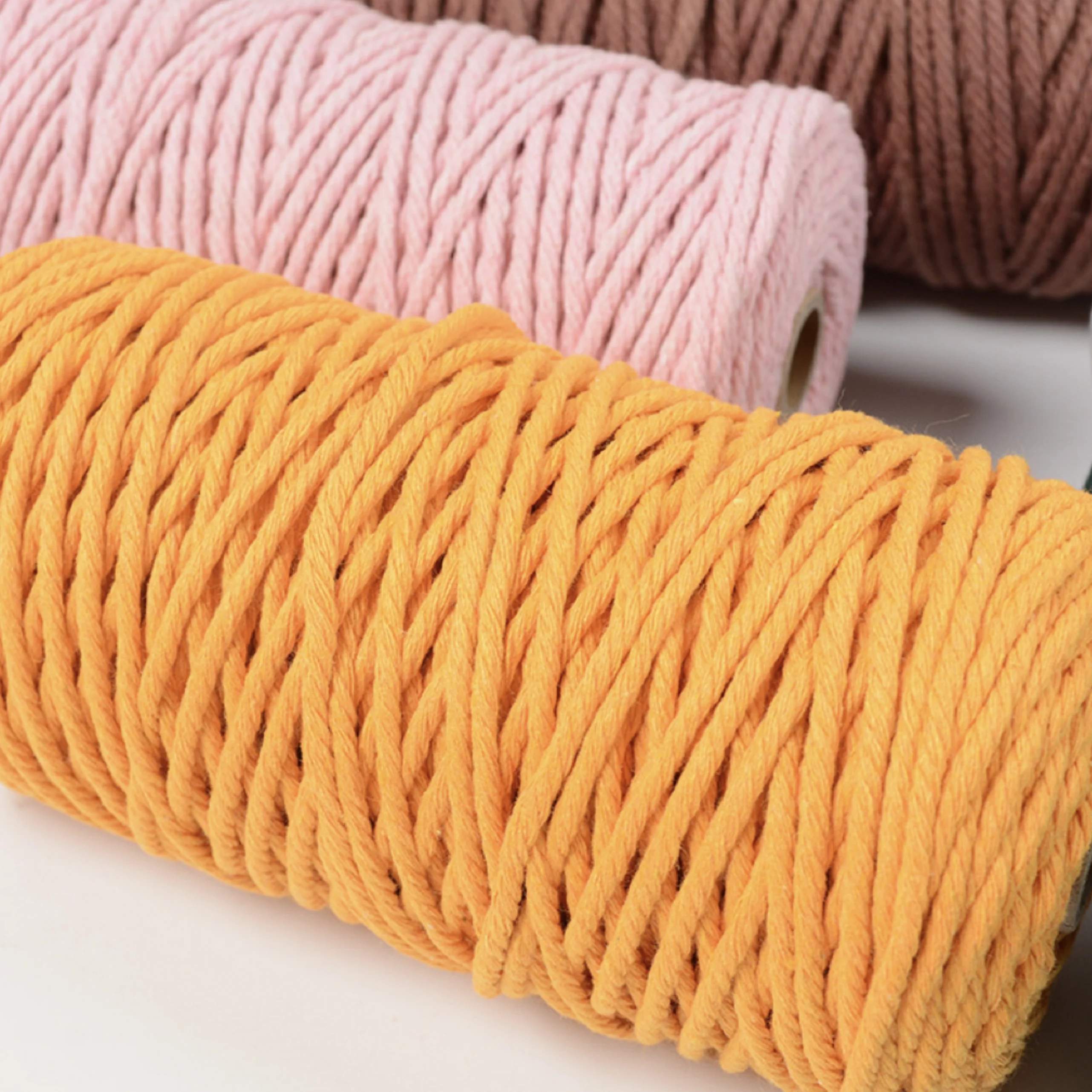 Description Picture 5 of itemMulticolour 3mm 10Meters Macaroon Cotton Rope Macrame Colorful Thread for Handwork DIY Material Room Wall Hanging Decoration