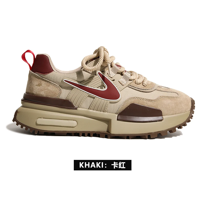 Platform Sneakers Off Black Khaki White Air Mesh Designer Trainers Fondo Spesso Chunky Sneakers Da Donna Scarpe Casual Vulcanizzate