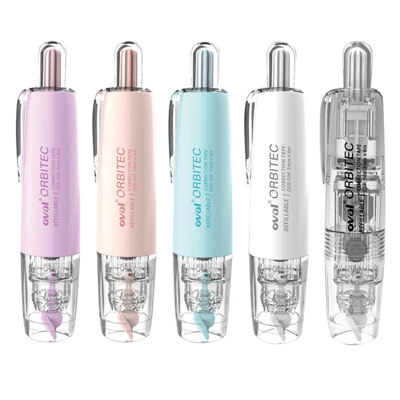 Correction Tape Macaron Color Pen Shaped Replaceable Core Back To School Supplies 1pc