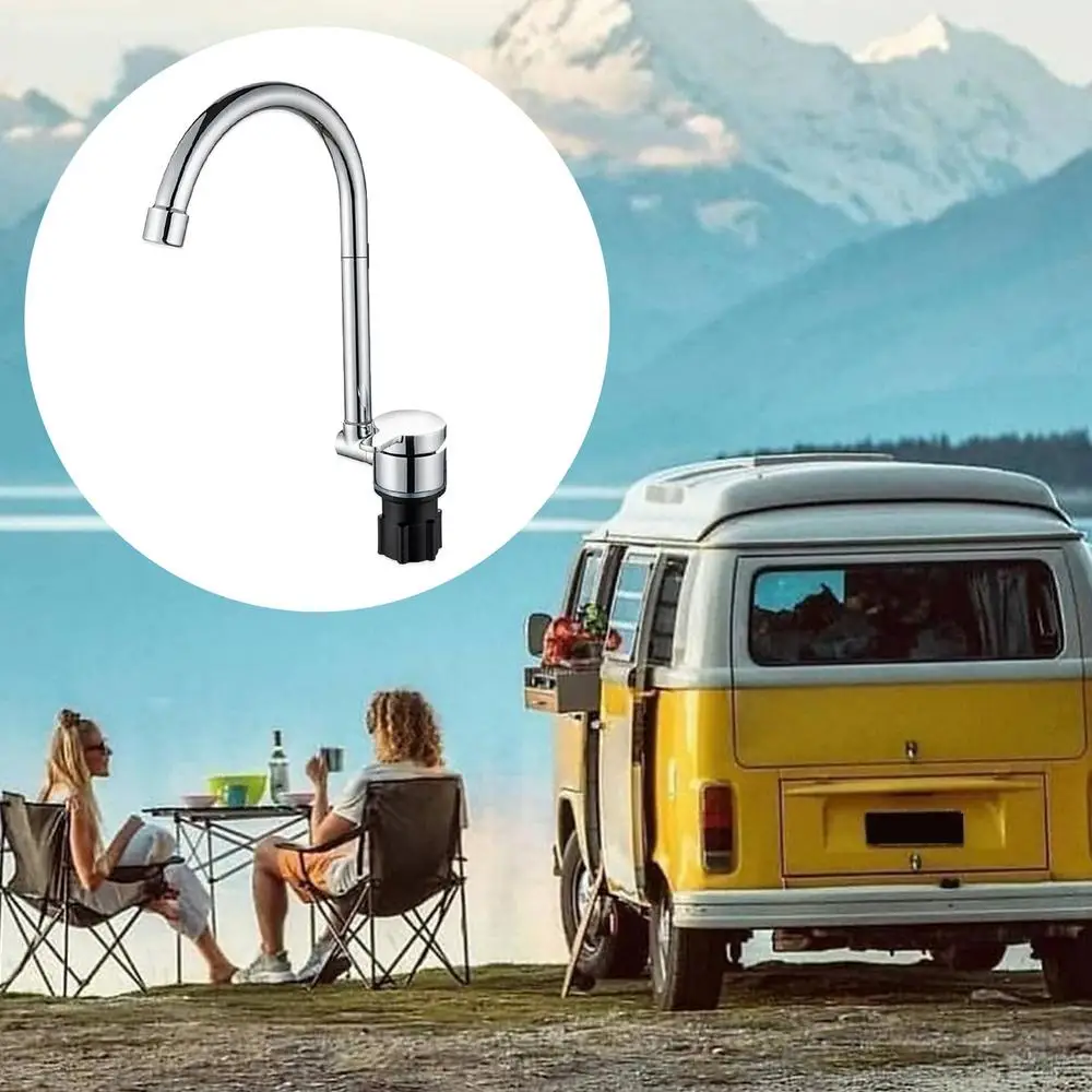 Foldable Swivel RV Faucet Humanized Water Tap Faucet for Bar Caravans
