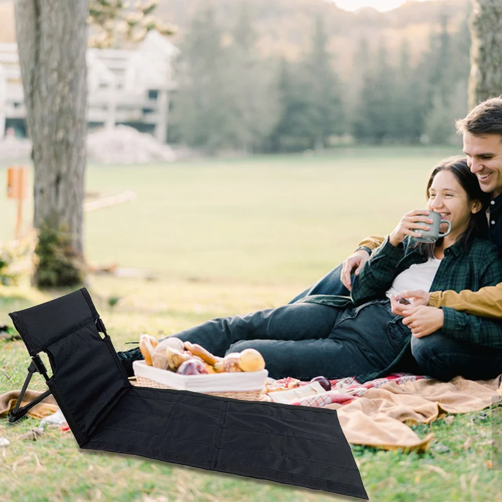 Outdoor Portable Folding Seat Lightweight Camping Chair with Backrest Compact Beach Lounger for Outdoor Picnic Lawn Park 3