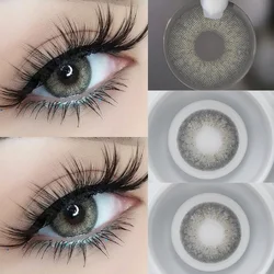 Emerald Green Color Contact Lenses for Women's Christmas Gift - Enhance Your Natural Makeup Look (Gray)