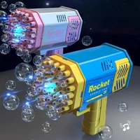 40 holes Bubble Machine Gun handheld fully automatic space light bubble machine electric children Kids toys  without battery 2