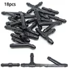 Windshield Washer Tube Connector Joiner T Piece Straight 3 Way Y Piece Air Fuel Water Gasoline Cleaner Washer Nozzle Hose 18Pcs 1