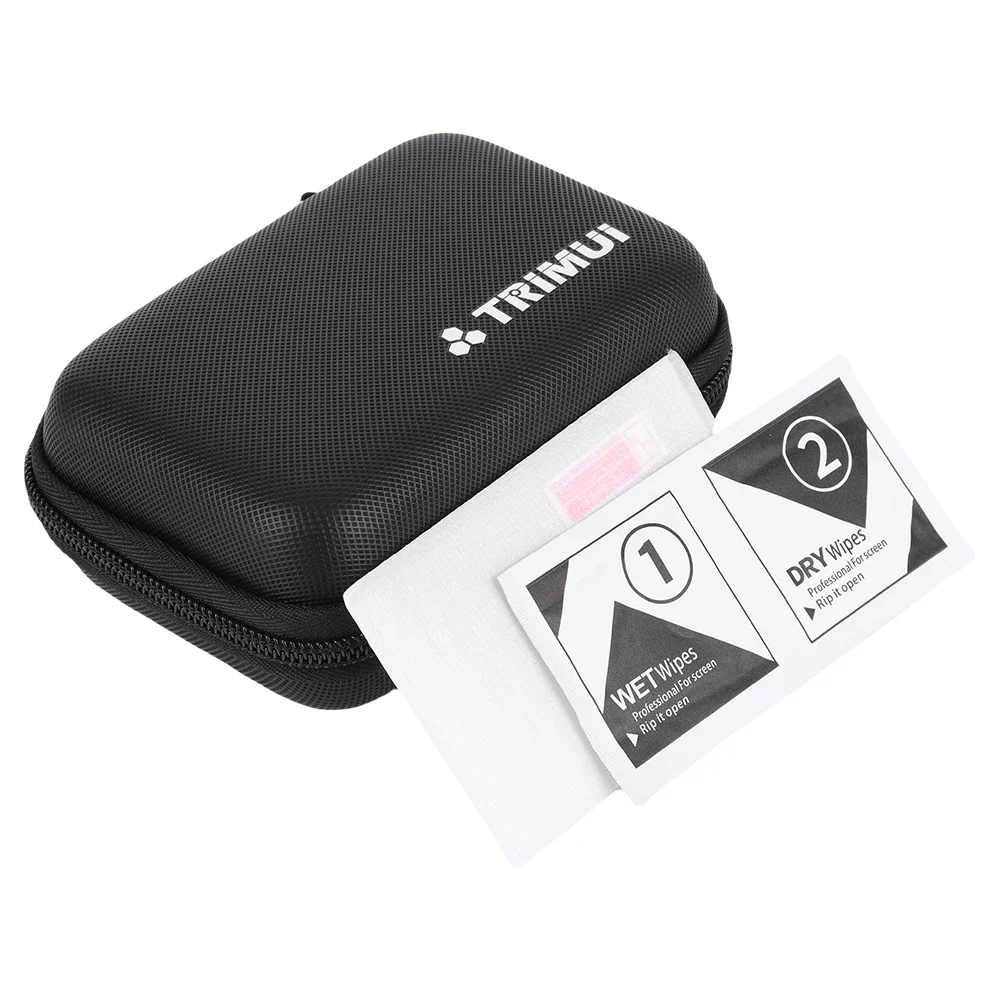 Glass+Bag for Trimui Brick Open Source Handheld Game Console Anti-scratch Tempered Glass Screen Protector Portable Case