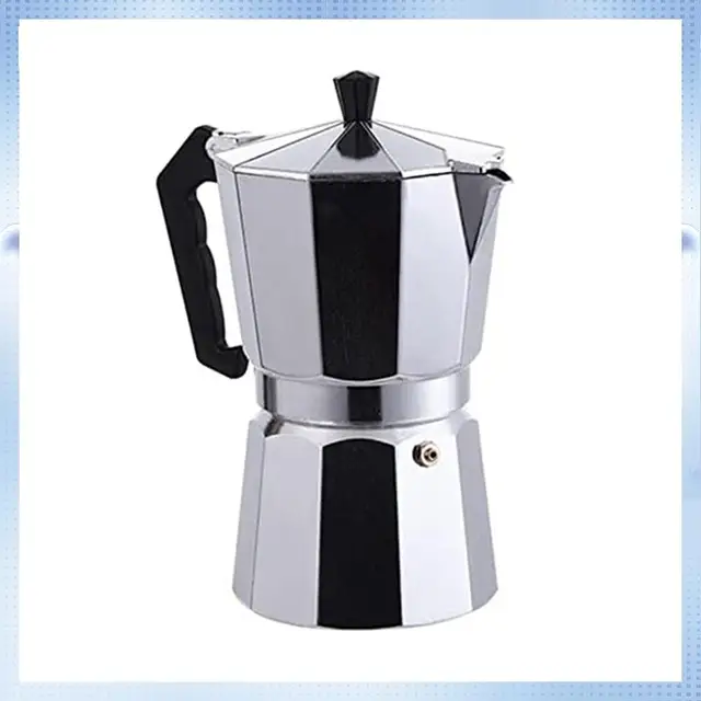 YAA-Espresso Maker Moka Pot Stovetop Espresso Maker Coffee Pot For Great Flavored Espresso For Electric  Stovetop 5