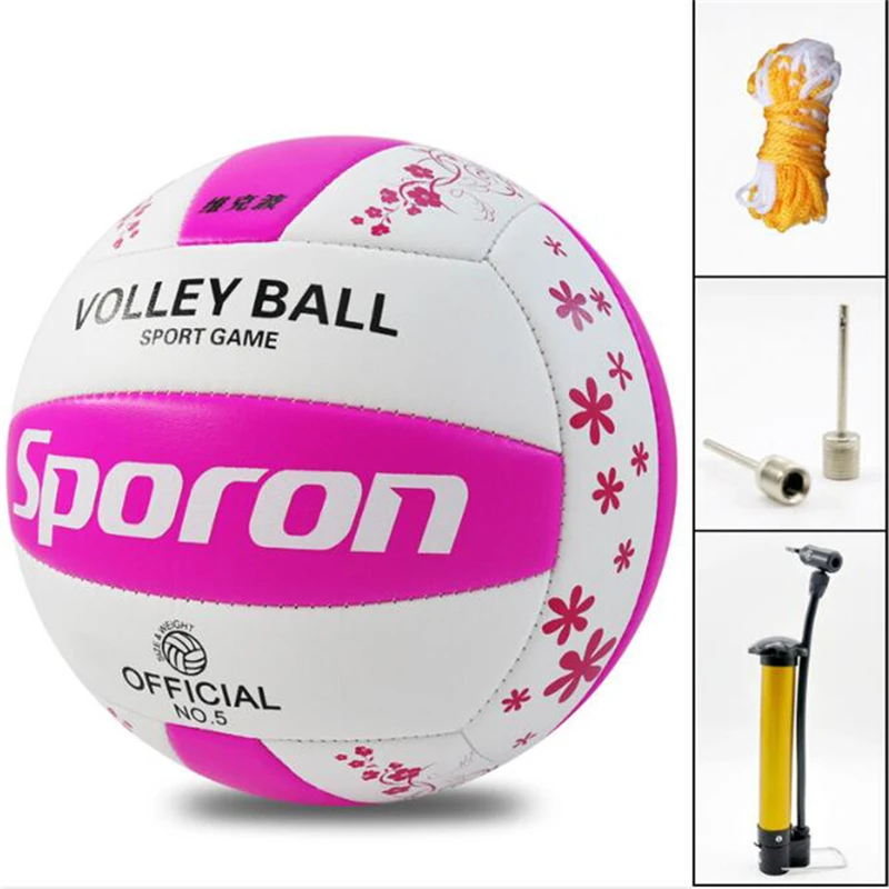 1Pcs PVC Soft Volleyball Professional Training Competition Ball International Standard Beach Handball Indoor Outdoor Supplies