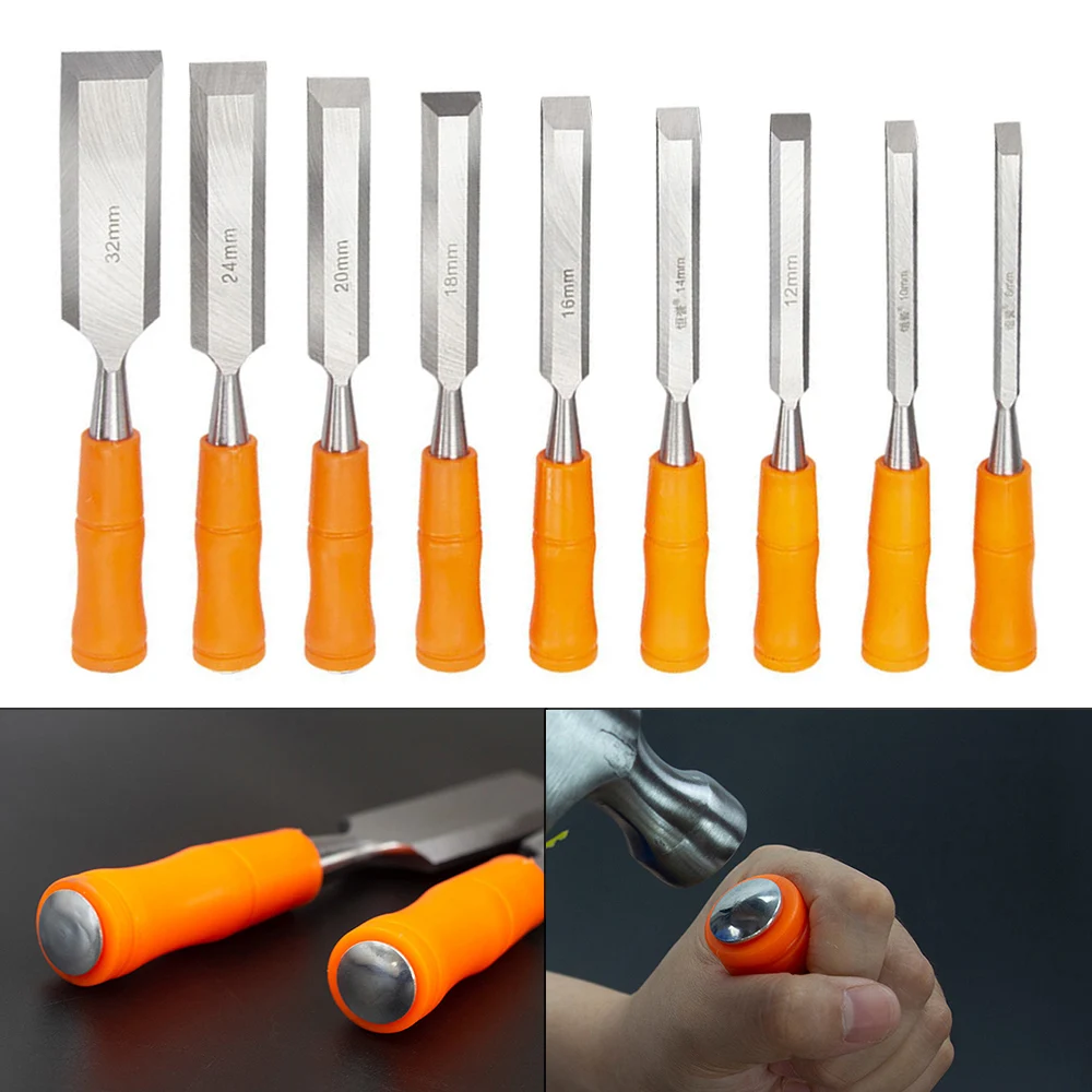 1pcs Professional Wood Chisel Steel Woodworking Cutter Carving Chisel