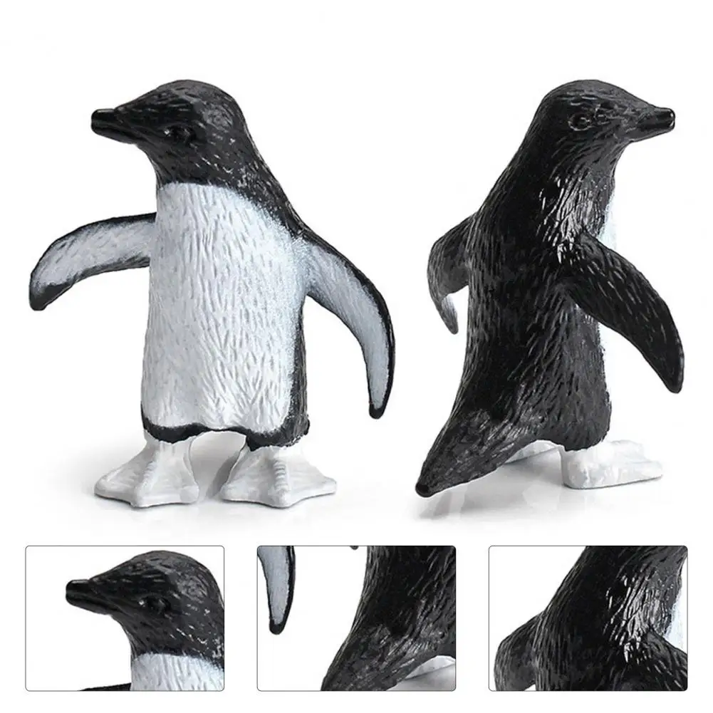 11Pcs/Set Animal Model Realistic Cognitive Education PVC Great Penguin Simulation Animal Model Birthday Gift