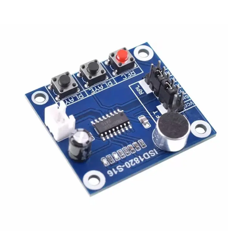 ABZW DIY 사운드 녹음 음성 모듈 5Pcs ISD1820 텔레다이폰 음성 녹음 재생 보드