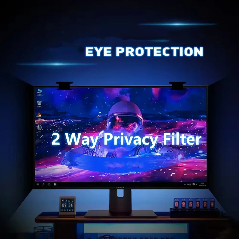 Anti Peeping 2 Way Reduce Glare Privacy Screen Protector Film for Computer Monitor Privacy Filter 19/20/21.5/22/23.8/24/27 Inch