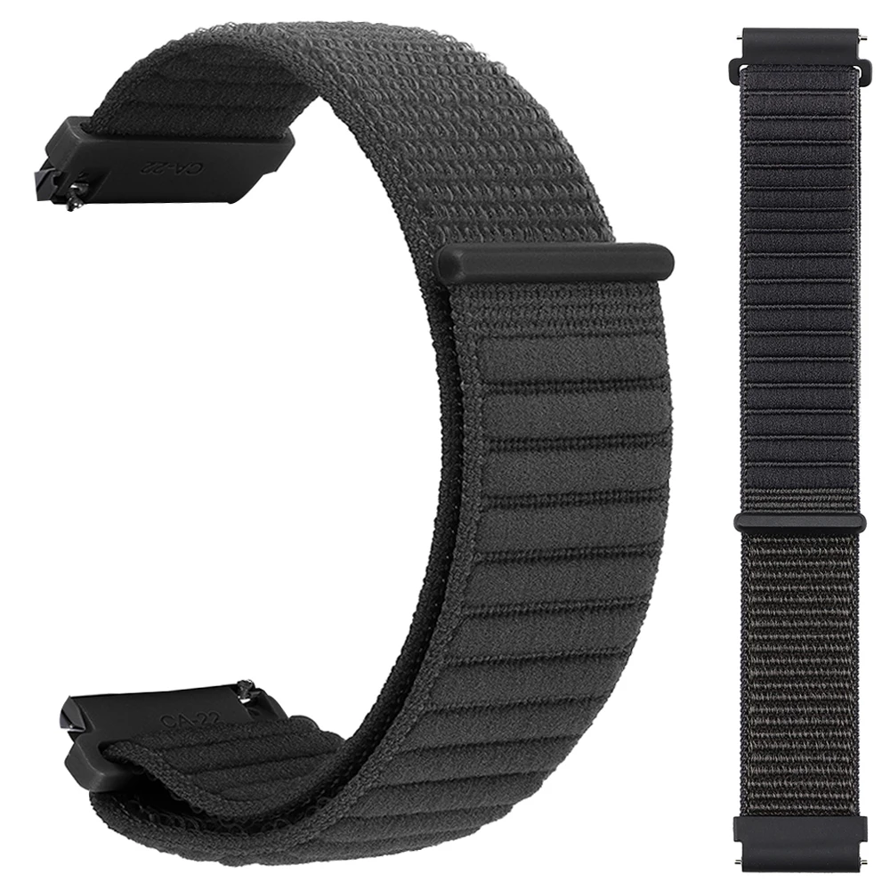 Versatile Nylon Watch Strap - 20mm/22mm, Breathable Loop Bracelet
