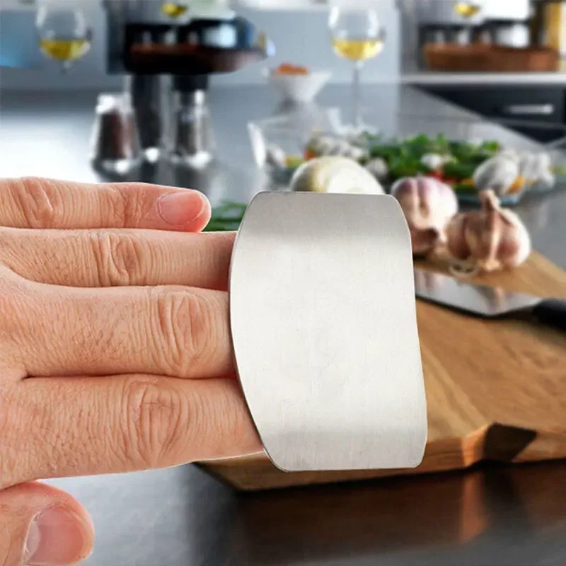 Stainless Steel Finger Guard Anti Hand Cut Protector Knife Blade Safe Vegetable Cutting Protection Kitchen Gadget Useful Tools