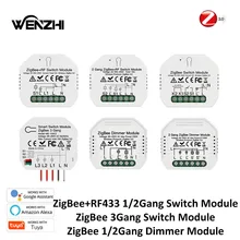 

Light Switch Module Zigbee 3.0 RF 433 Mhz Dimmer Relay Automation Wireless Remote Control Smart Life Tuya Alexa Google Home Mose