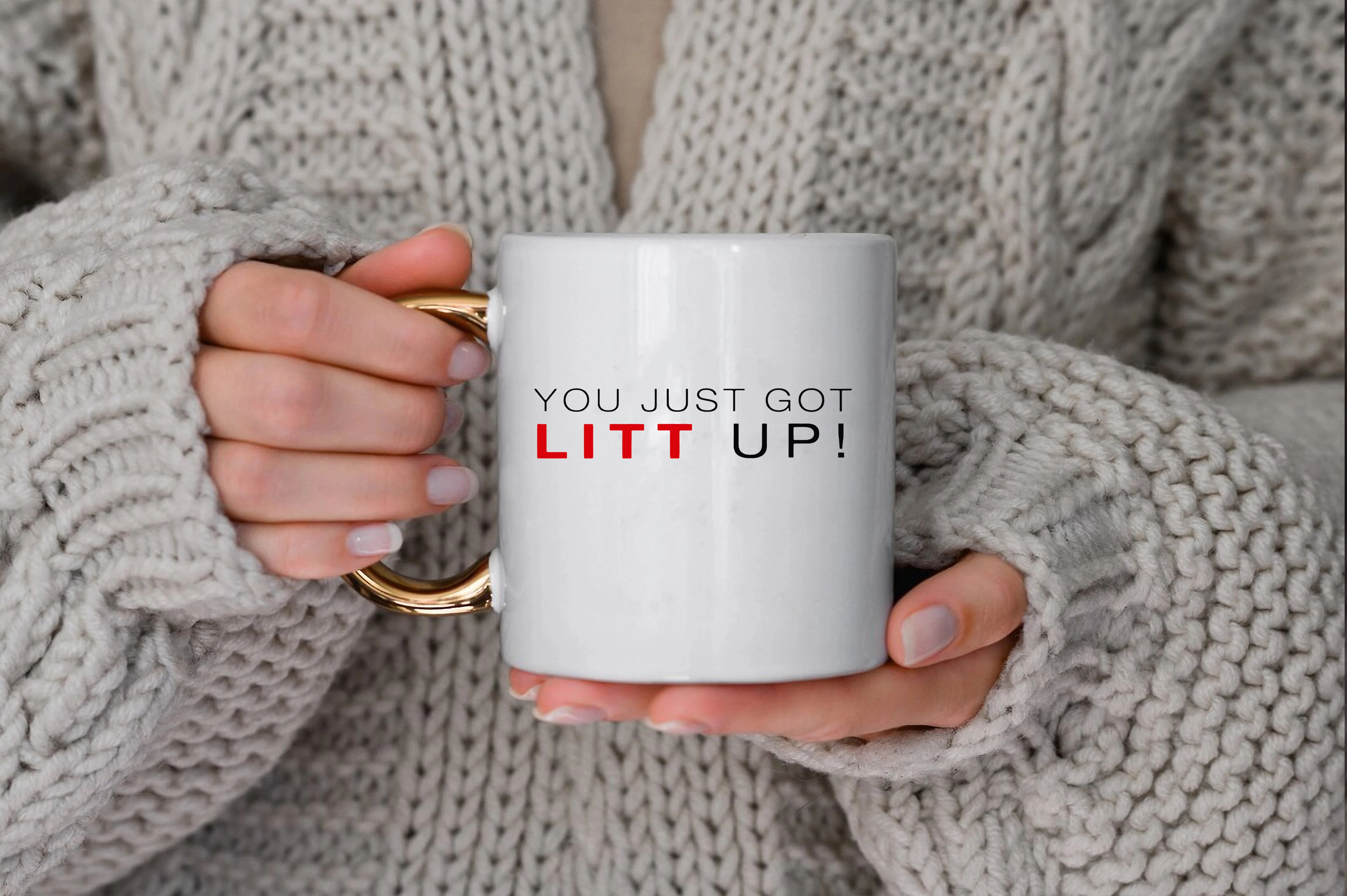 Suits You Just Got Litt Up Ceramic Coffee Mug White 11 Oz 15 Oz