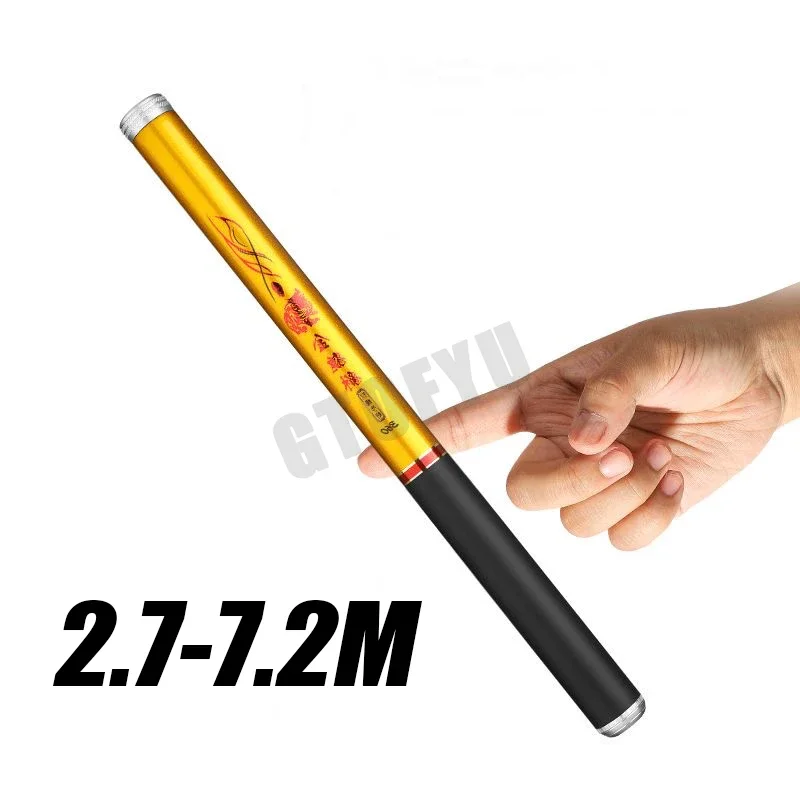 WANGBINGXING Hengel 2. 7 M 3,6 4,5 5,4 7,2 Carbon Telescoop Rotsvisserstang Ultra Lichtstang Karpervissen Reizen Gegoten Oceaanstaaf Staafhengel 5 4 M 1909766657