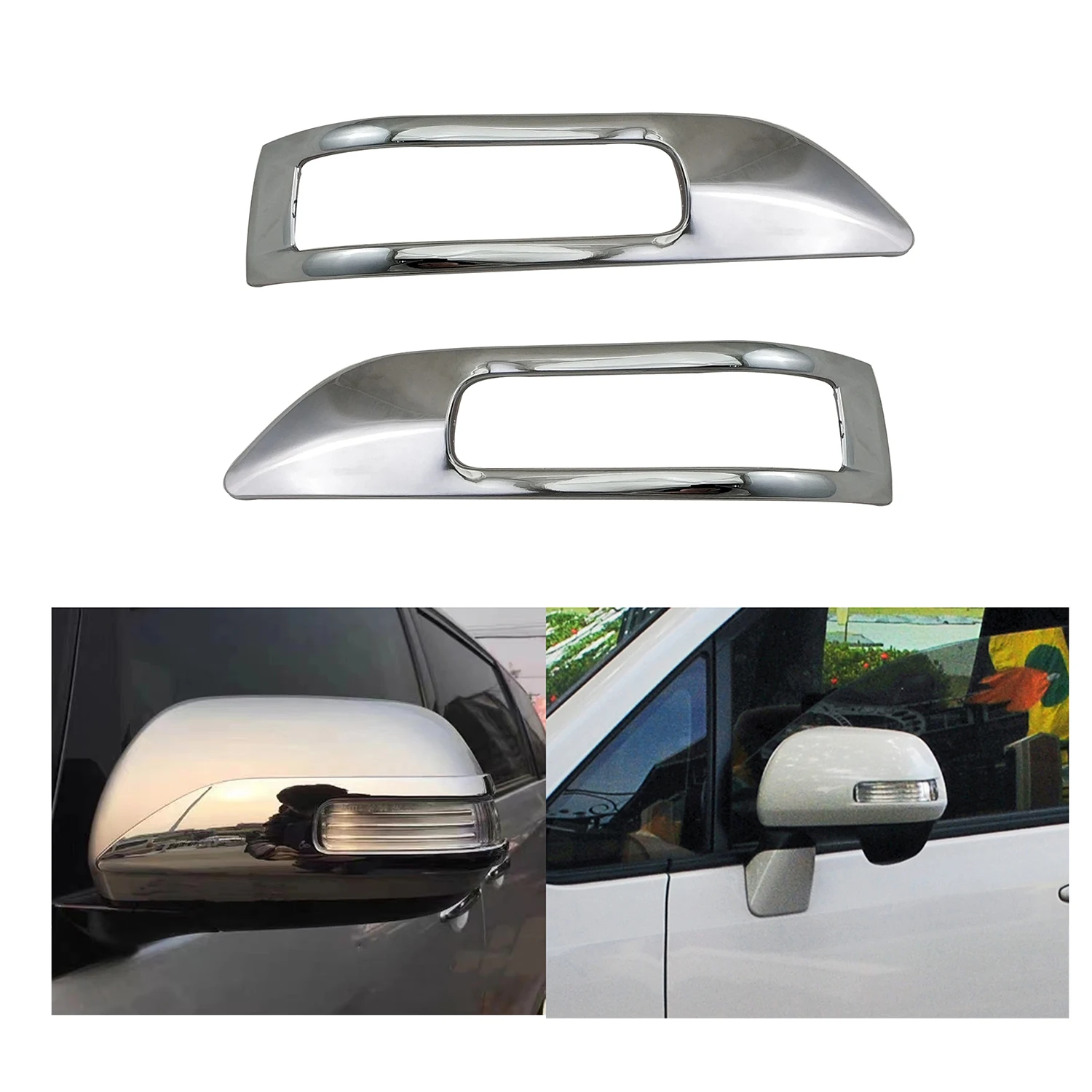 

Chrome Rearview Car Accessories Plated Door Mirror Cover Trim For Vanguard 2008 2010 2011 2012 VOXY NOAH 70 ALPHARD 20 VELLFIRE