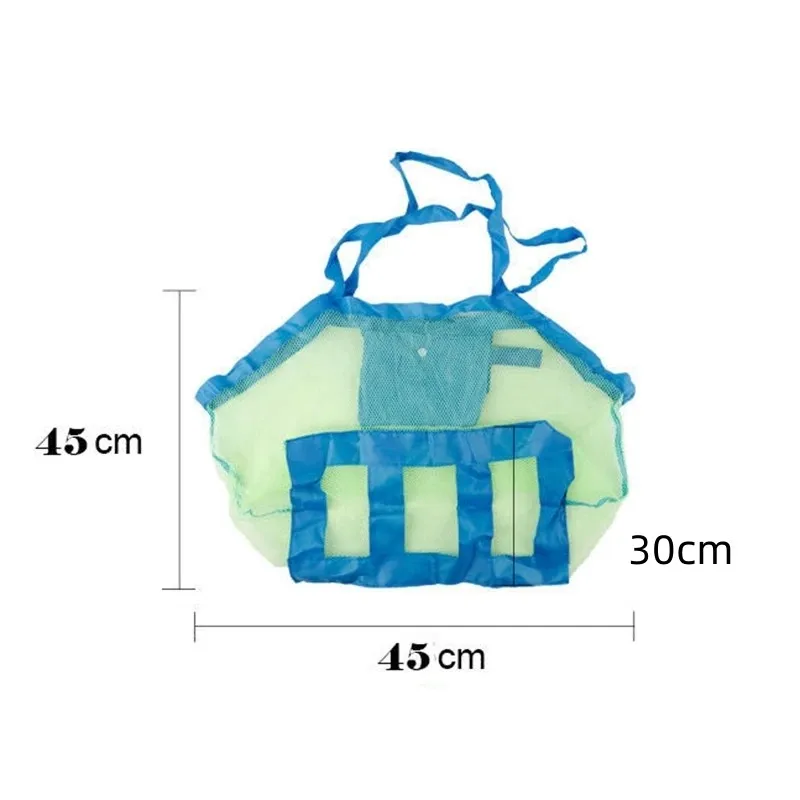 Baby Beach Toy Bags Kids Mesh Bag Messenger Bags Beach Toys Tool Storage Handbag Sand Play Pool Pouch Tote Children Shoulder Bag 6