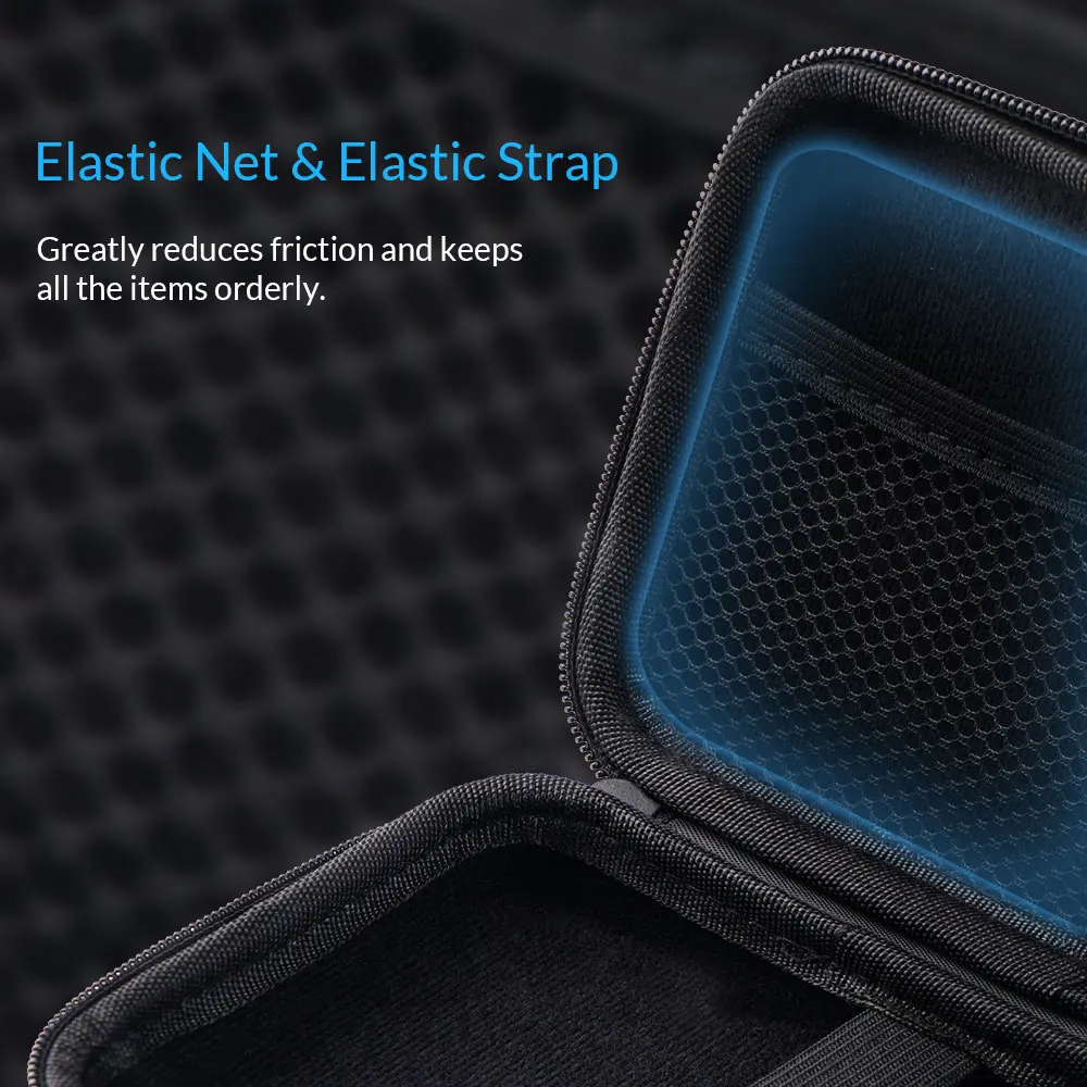 Orico 2.5 Disco Rígido Case Hdd Portátil Bolsa de Proteção para Externo 2.5 Polegada Disco Rígido Fone de Ouvido u Disco Rígido Case Preto - Imagem 6