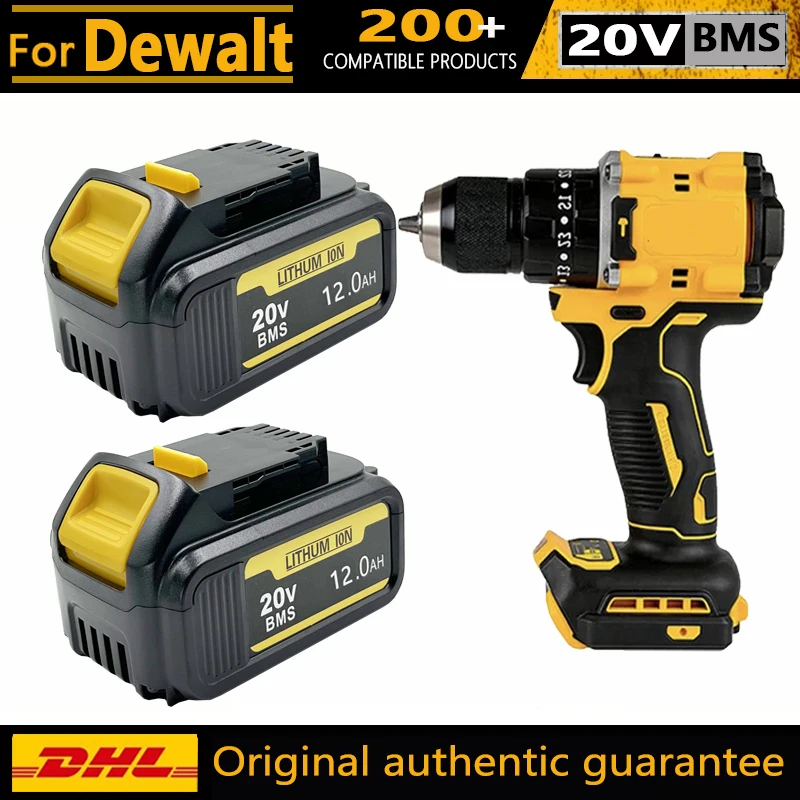 ForDeWALTBattery20V/18V6.0Ah8.0Ah12.0AHMAXFlexVoltforDCB200DCB206DCB606DCB205DCB206DCB209DCB182PowerTool-AliExpress
