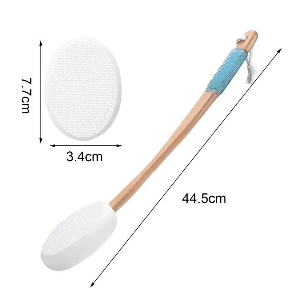 Back Lotion Applicator with Replaceable Cotton Pads Even Coverage Applicator with Curved Handle Back Feet Cleaning Bath Scrubber 6