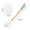 Back Lotion Applicator with Replaceable Cotton Pads Even Coverage Applicator with Curved Handle Back Feet Cleaning Bath Scrubber 6