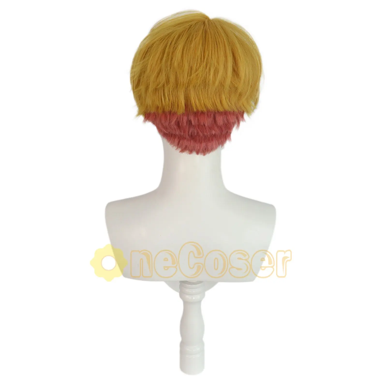 Anime Oshi No Ko Aquamarine Hoshino Cosplay Wig Aqua Golden Mix Red Short  Hair Heat-resistant Fiber Hair +Free Wig Cap Men - AliExpress