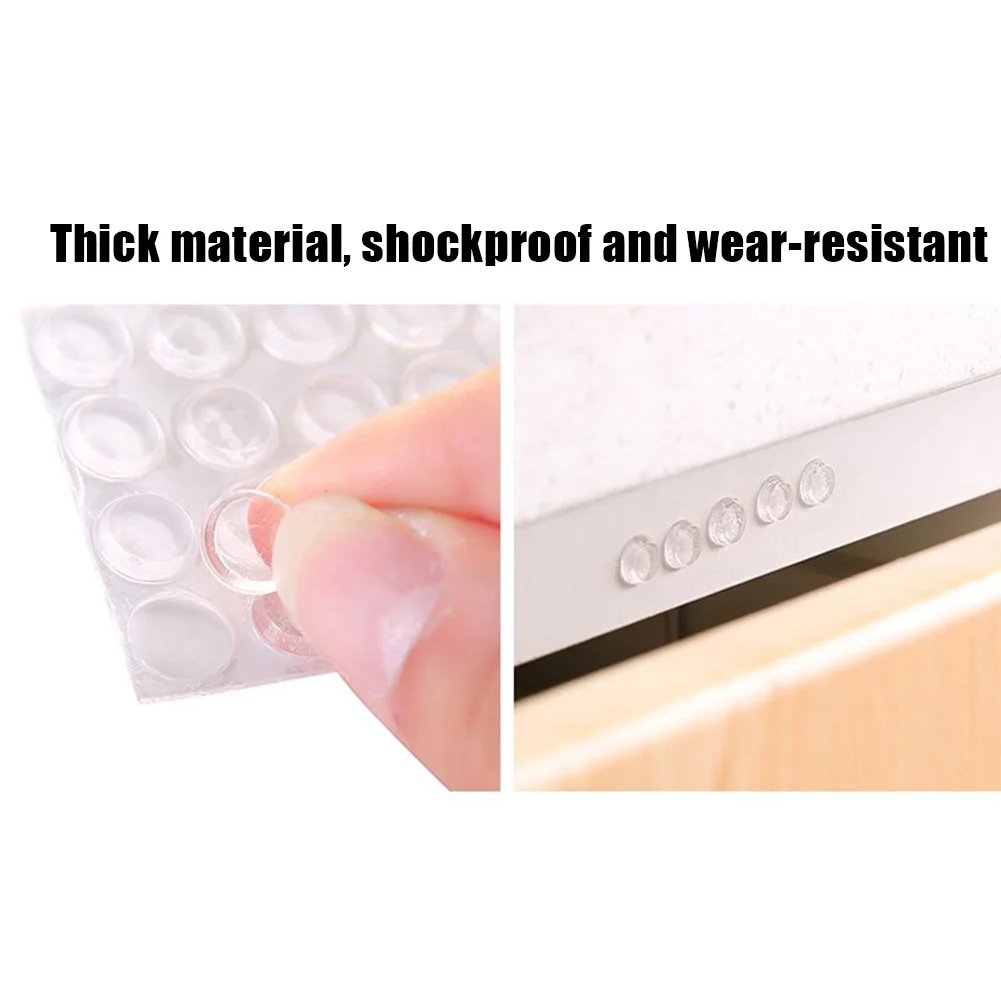 100/64PCS Self Adhesive Rubber Damper Buffer Cabinet Bumpers Silicone Furniture Pads Cushion Protective Hardware Door Stopper