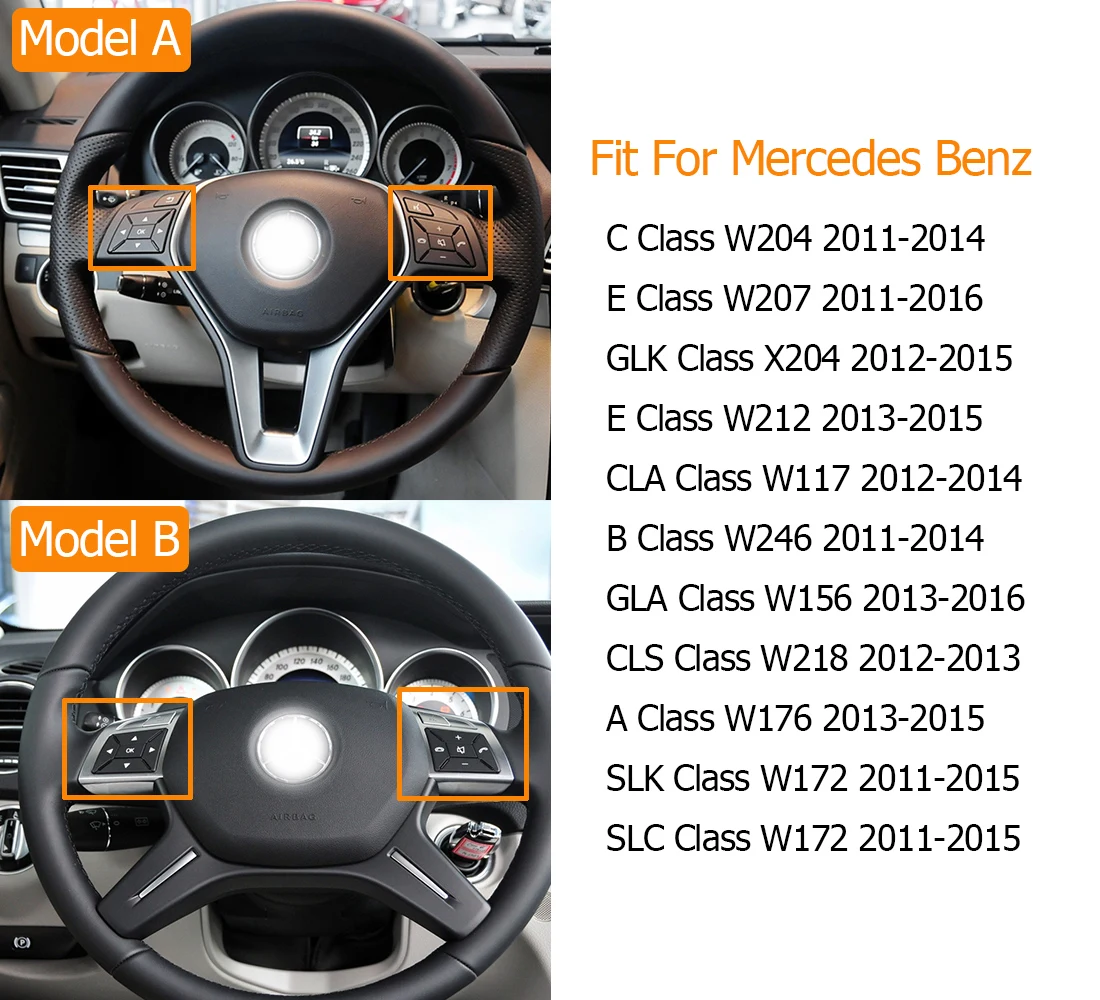 Car Steering Wheel Menu Control Switch Button Steering Wheel Switch For Mercedes Benz C E A GLK CLS Class W204 X204 W212 W218 W156 W176 W117 W172 W246