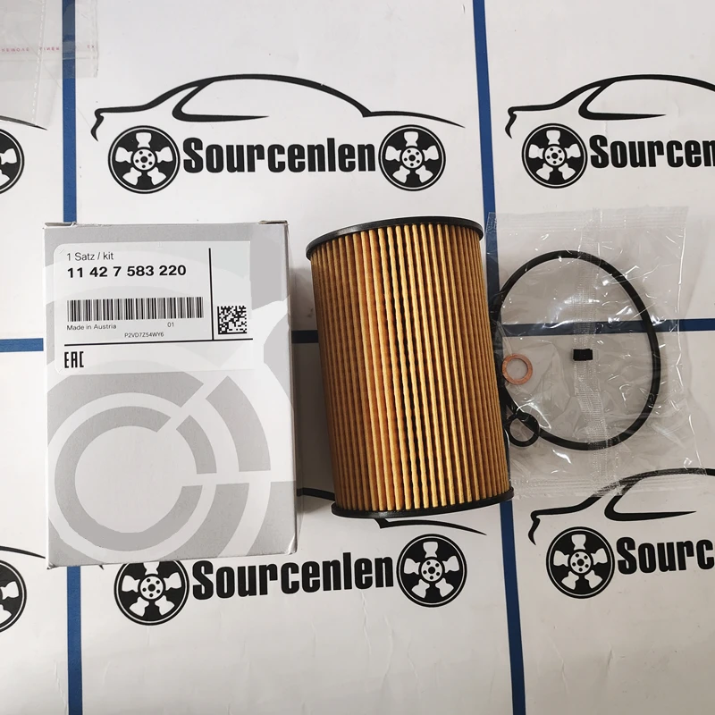 Engine Oil Filter Kit For ALPINA B5 B6 B7 BMW F10 F07 F11 550i F12 F13 F06 650i F01 750i G11 750i E70 E71 X5 X6 11427583220