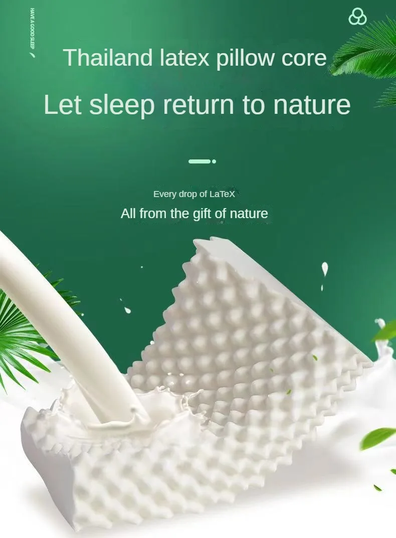 Description Picture 2 of itemThailand Natural Latex Pillow Adult Pillow Core Massage Core Gift Children's Latex Manufacturer Wholesale