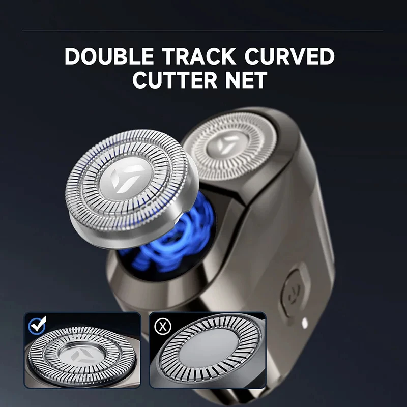 Xiaomi Double-headed Mini Magnetic Shaver Type-C Charging Silent Washable Electric Shaver Portable Men Women Electric Razor New 2