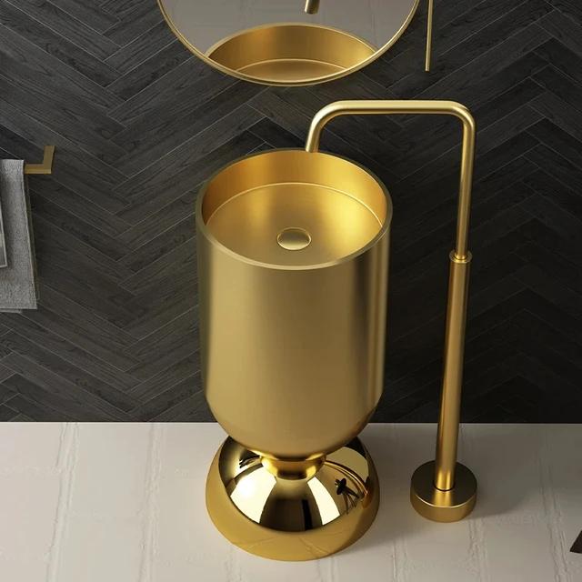 세련된 세면대를 찾고 있다면 스테인리스 스틸 세척 대야 칼럼이 완벽한 선택입니다.