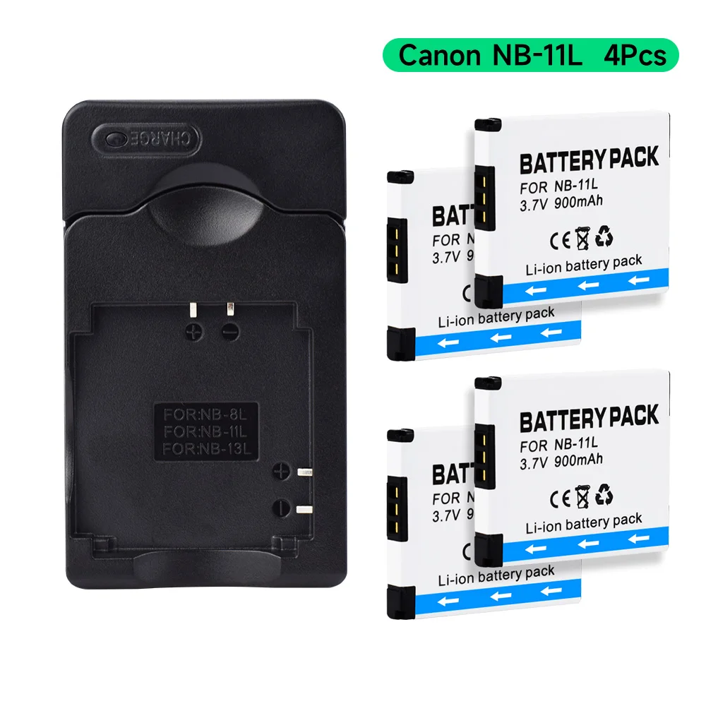 Nb-11L Nb 11L Nb-11Lh Batteria Per Fotocamera Digitale + Caricabatterie Per Canon Powershot A2400 A2500 A2600 A3400 A3500 A4000 Is