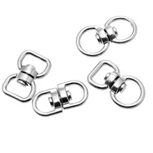 Metal Swivel Hook Clasp Key Chains Keyrings Connectors for Lanyards Paracord Handbag Bag Parts Rotating Buckle