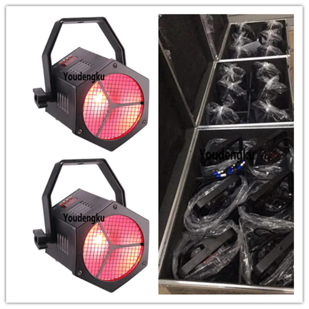 

6pcs with flightcase Hottest American dj DMX stage par led 64 light indoor 40w rgbw 4in1 cob par can led light