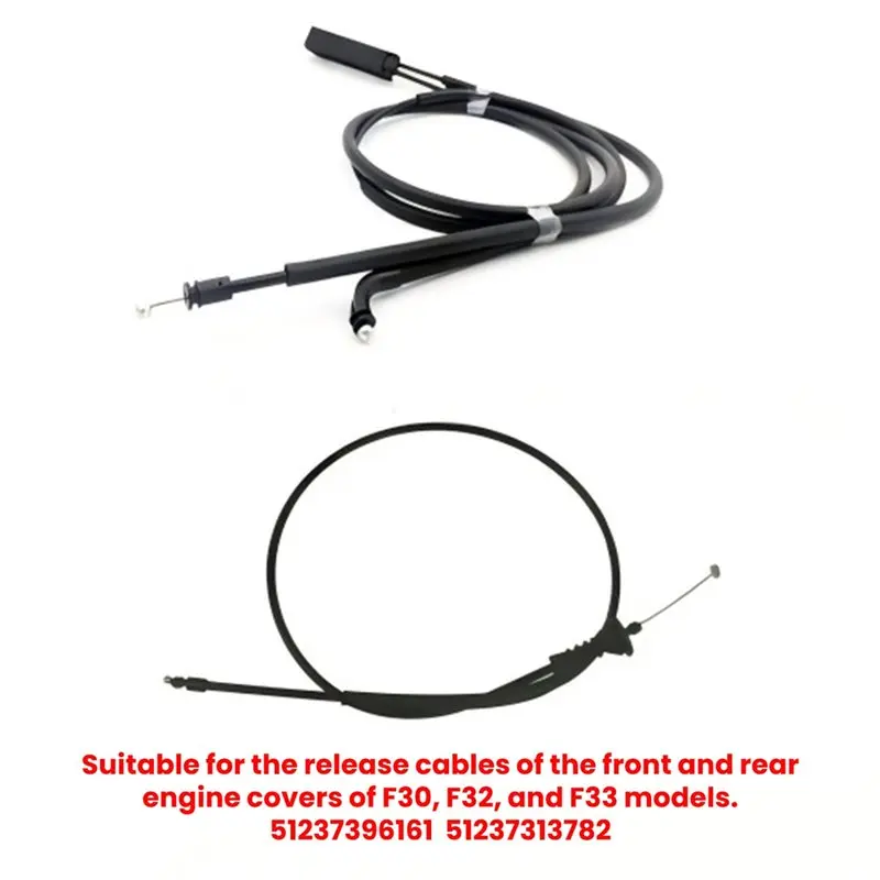 12-21 F22 F23 F30 F31 F32 F33 F36 F80 BMW 3/4 시리즈 후드 잠금 보닛 릴리스 케이블 51237396161 51237313782