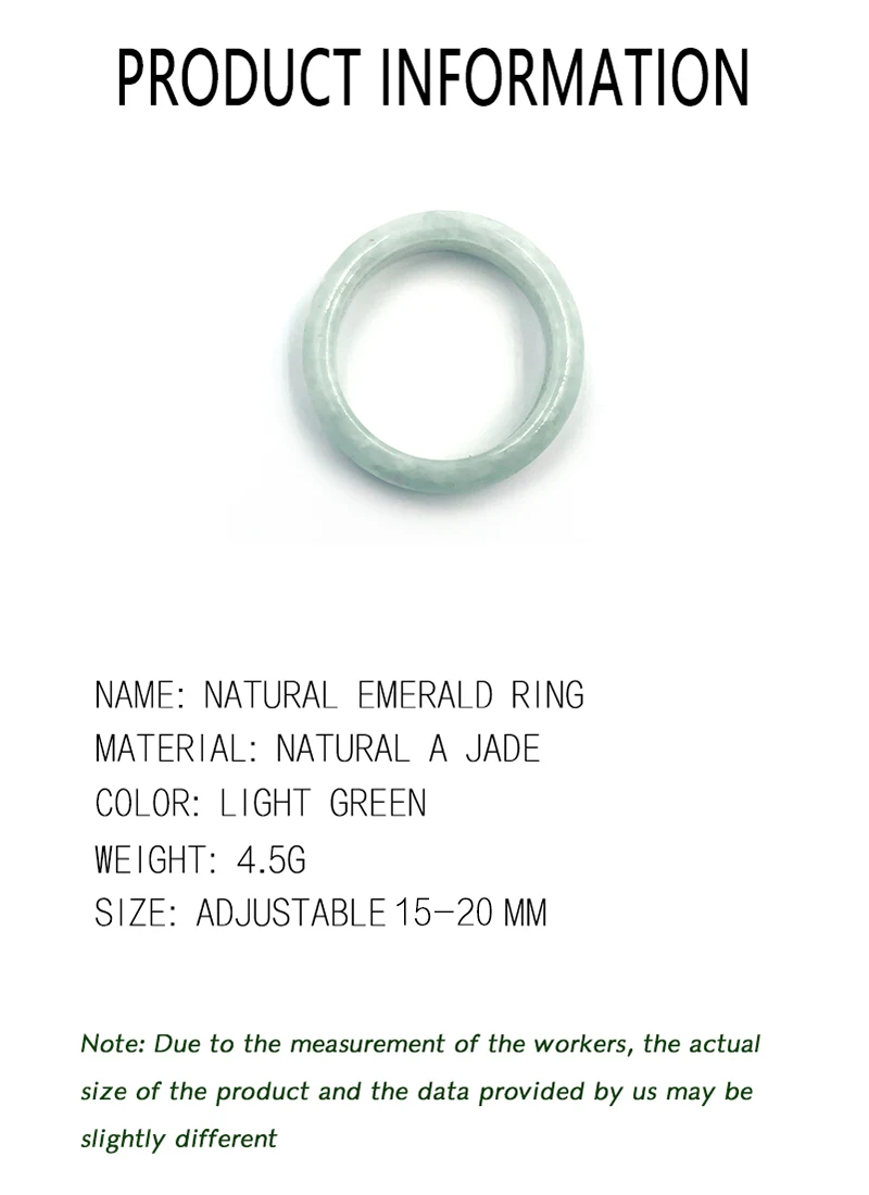 Burmesische Jade-Ringe für Damen, Accessoires, Smaragd-Geschenke, Amulette, natürlicher Schmuck, Charm-Amulett, Designer-Geschenkanhänger aus grünem Jadeit – Detail 3