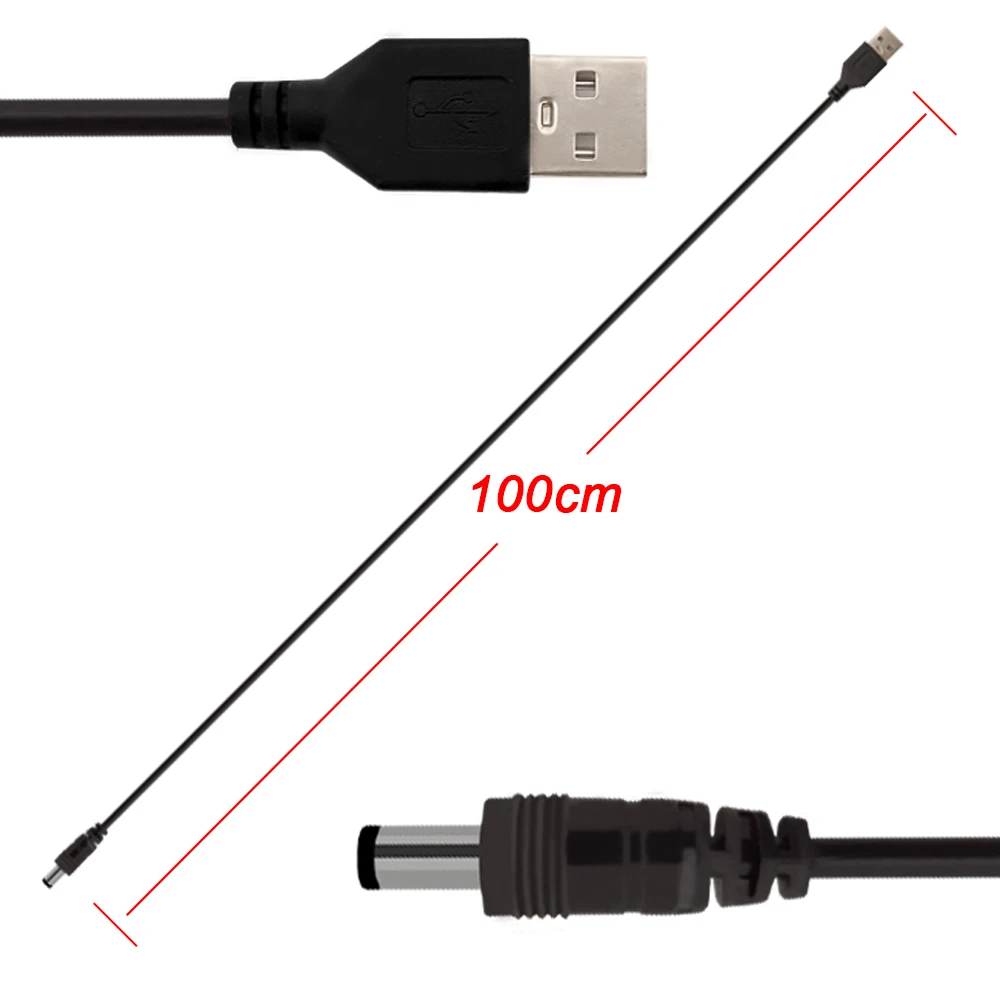 USB to DC Interface 100CM Connection Cable with MCU Power Controller Connector