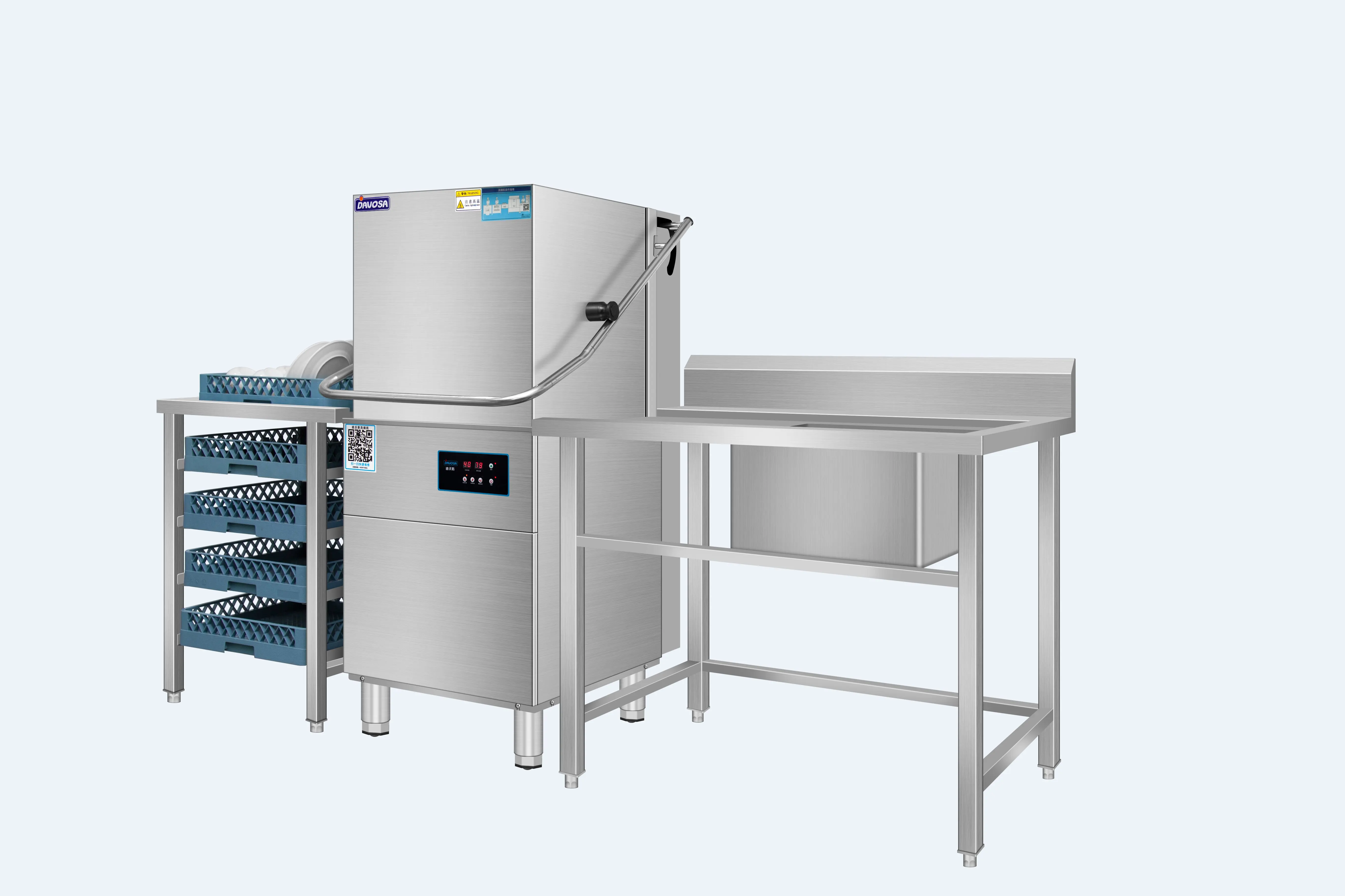 Drying And Disinfecting Cabinet Restaurant Kitchen Tableware Cleaning Dishwasher Machine 4