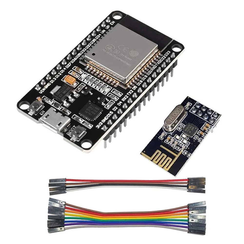 

Open DTU For Hoymiles DIY Kit ESP32+NRF24L01+Cable For HM1200 HM1500 TSun 350 TSun 400 Ultra-Low Power Consumption